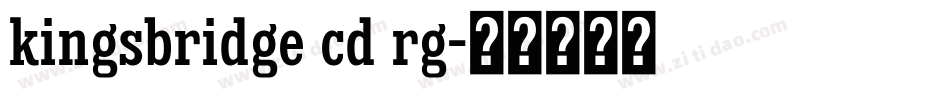 kingsbridge cd rg字体转换